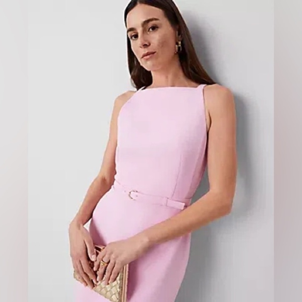 Ann Taylor Belted Sheath Dress NWT